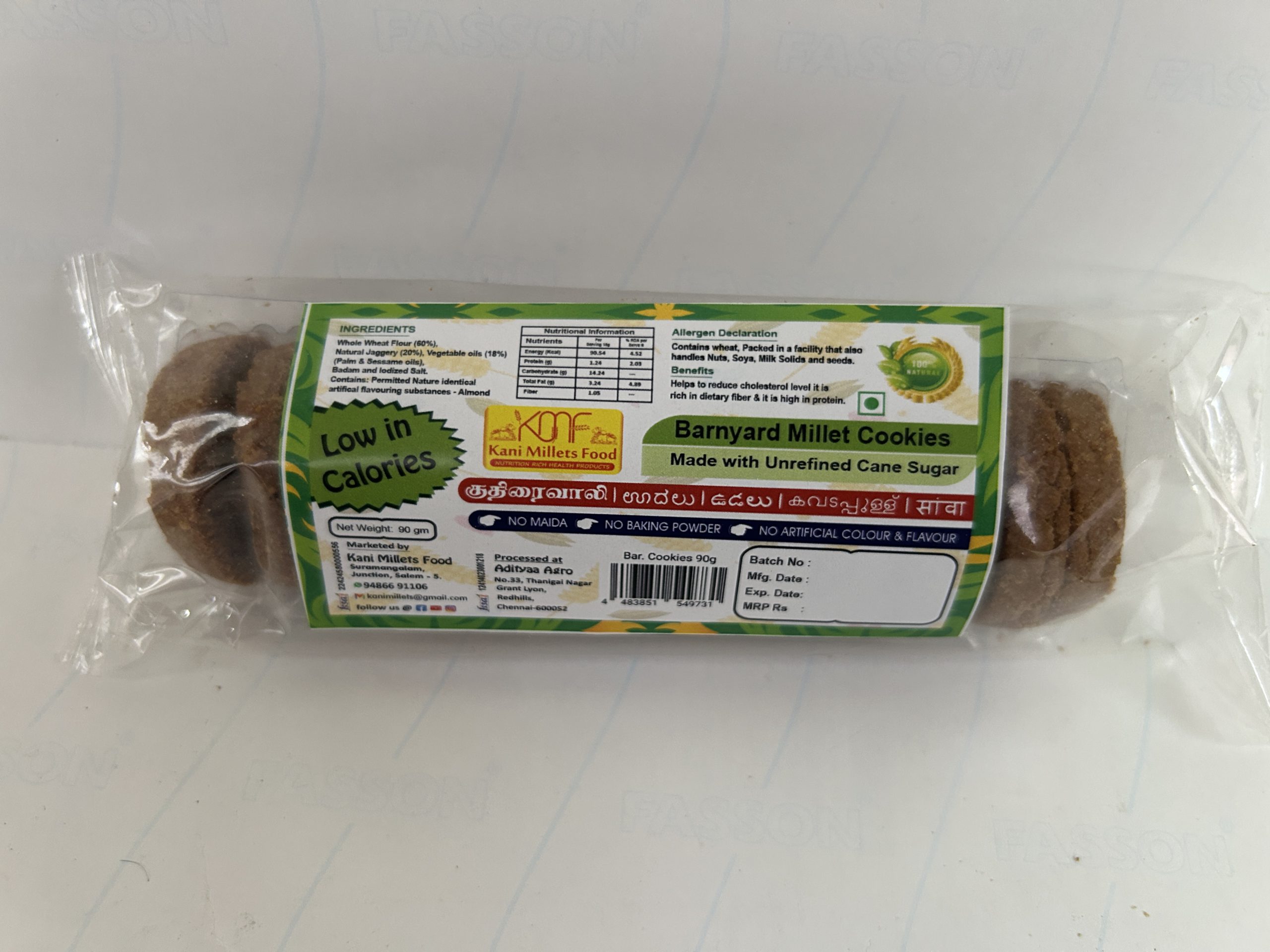 barn Barnyard Millet cookies