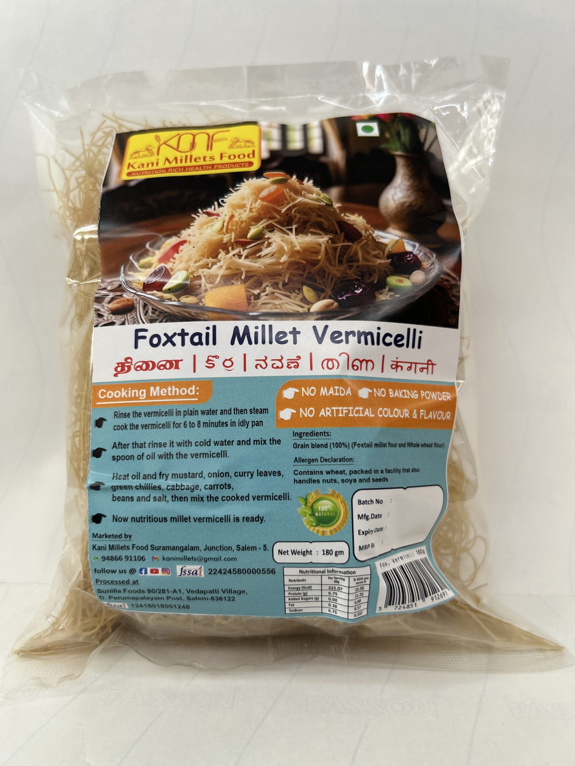 foxtail 1 Foxtail Millet Vermicelli