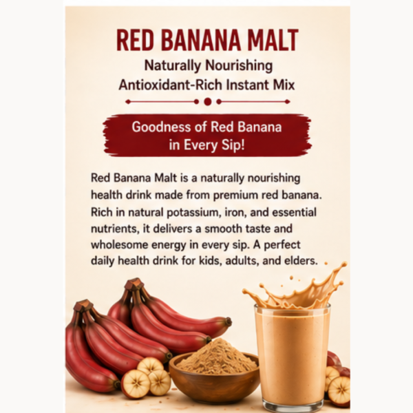 Red Banana Malt | Naturally Nourishing Antioxidant-Rich Instant Mix